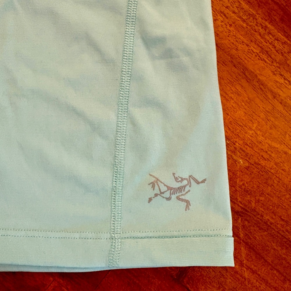 Arc’teryx Women’s Large Phasic SL Lightweight Running Hiking T-Shirt Aqua - Picture 4 of 6